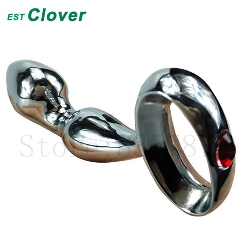 Godemichet Anal En Acier Masseur De Point G Gode Sexuel En M Tal Jouets Pour Femmes Et Hommes