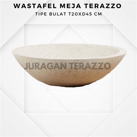 Jual Juragan Terazzo Wastafel Cuci Tangan Minimalis Teraso Bulat