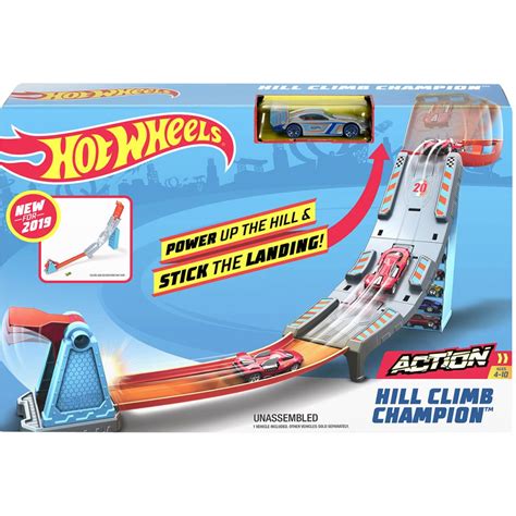 Set De Joaca Circuit Cu Obstacole Hot Wheels Hill Climb Champion GBF83