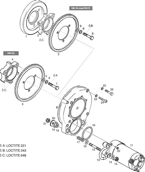 Rotax 503 582 Ul Magneto End Starter Parts Aircraft Spruce Canada