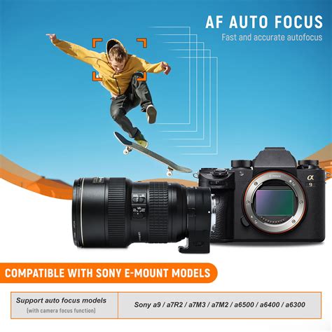 VILTROX NF-E1 Lens Adapter Ring Auto Focus Lens Adapter Aperture ...