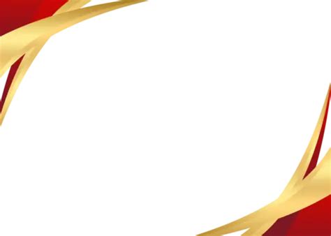 Borde De Certificado De Reconocimiento Rojo Y Dorado Vector Png