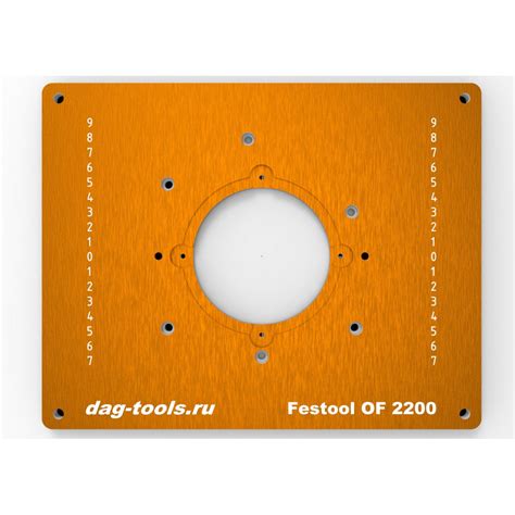 Пластина в стол для фрезера Dag-tools Festool OF 2200