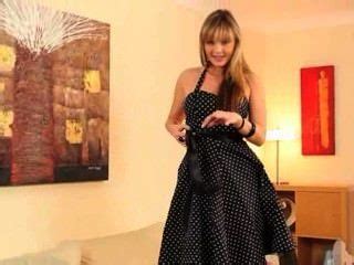 Czech Blonde Glamour In Nylons Posing Hotntubes