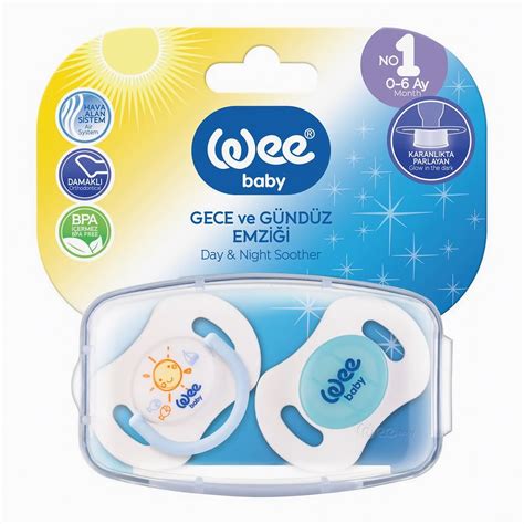 Набор ортодонтических пустышек "День-ночь", 2 шт № 1 Wee Baby - UA ...