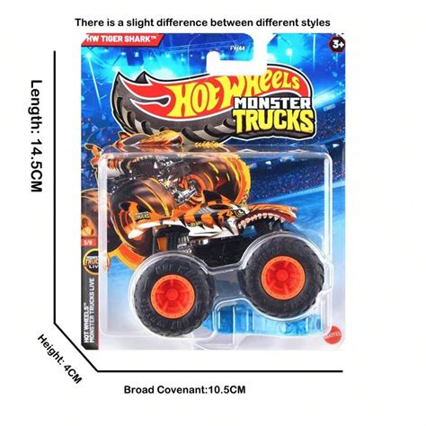 Mattel Fyj Hw Tigre Tubar O Hot Wheels Monster Trucks Ao Vivo Shein Pt