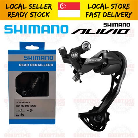 Shimano Alivio RD M3100 SGS 9speed Rear Derailleur Shadow Long Cage