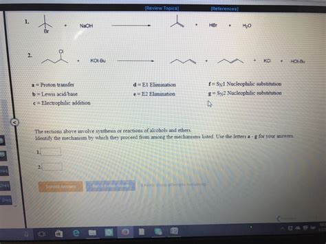 Solved Review Topics References HBr H20 Kot Bu KCI Hot Bu Chegg