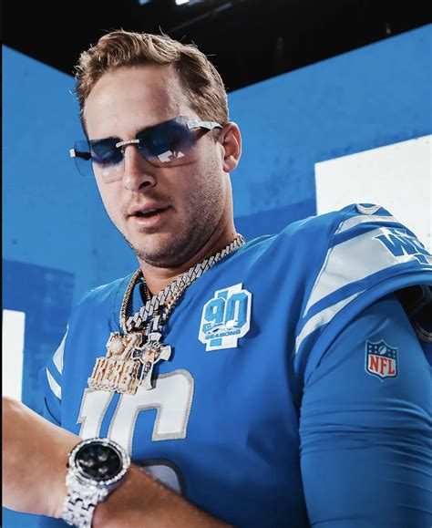 Jared Goff / Detroit Lions / Gold Chains / Quarterback | Nfl detroit