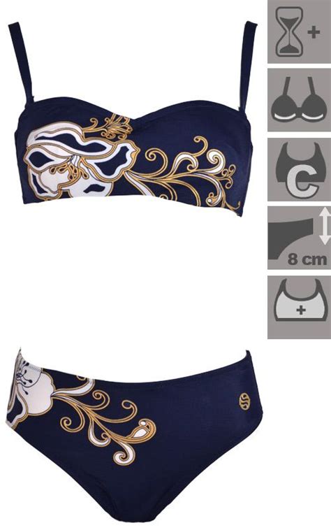 Cups C Underwired Bandeau Bikini