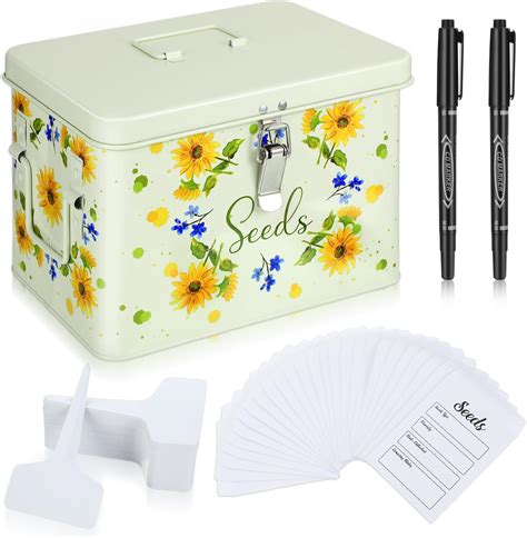 Glochyra Seed Packet Storage Box Garden Seed Storage