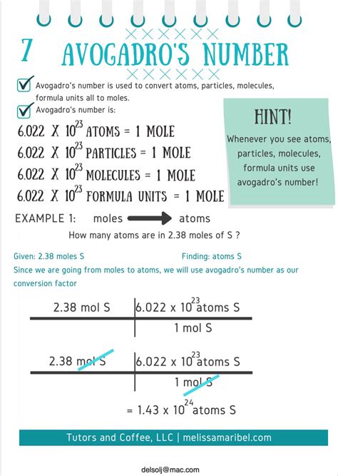 Avogadro's Number - AG.& ENVIRONMENTAL SCIENCES ACADEMY