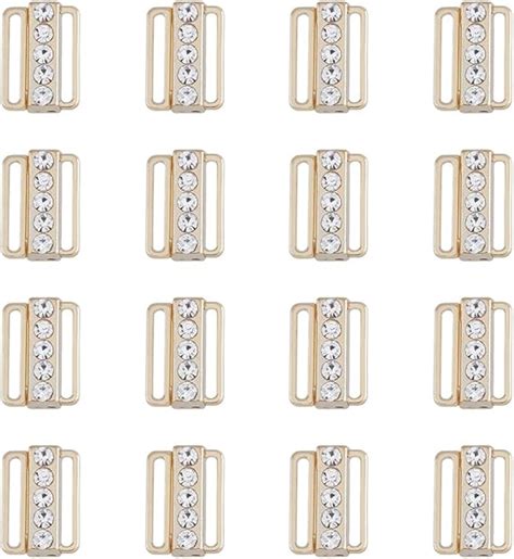 Amazon SUPERFINDINGS Sets Bra Rhinestone Clasp Bra Buckles Front Closing Bra Bikini Hook