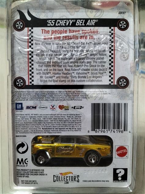 Hot Wheels Rlc Gold Chevy Bel Air Gasser Hobbies Toys Toys Games On Carousell