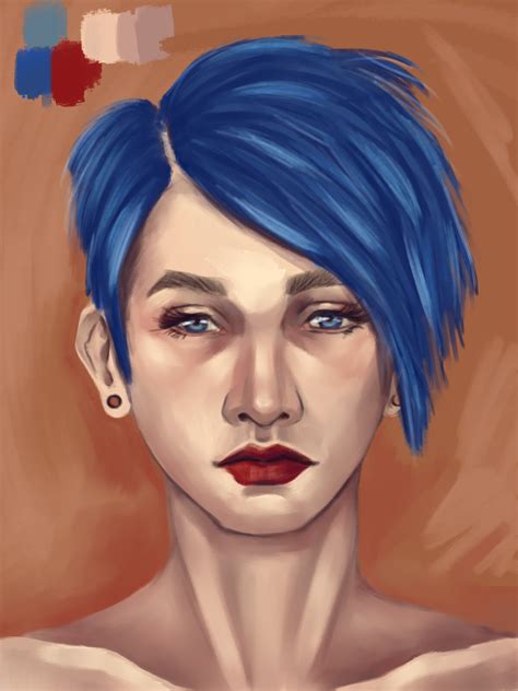 Artstation Blue Hair