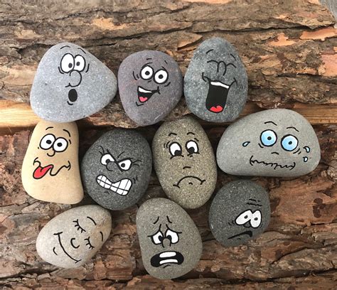 Sen feelings worry stones for children story stonesemotions etsy uk