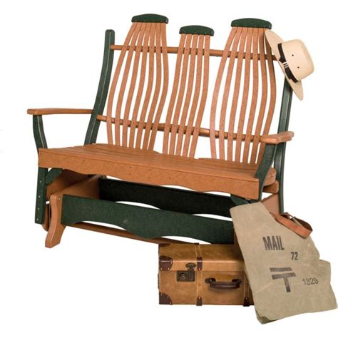 Amish Patio Glider Benches Pinecraft Double Gliders Adirondack