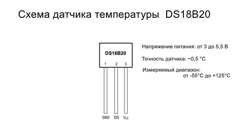 Датчик температуры DS18B20. Распиновка, тестирование, подключение к ...