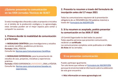 Presenta Tu Comunicaci N Para Las Xxix Jornadas T Cnicas De Seae Una