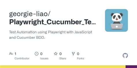 Github Georgie Liao Playwright Cucumber Test Automation Test