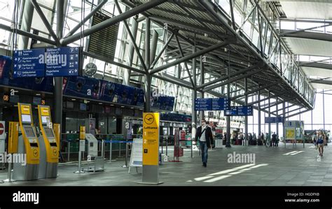 Airport terminal Leipzig Halle Germany Stock Photo - Alamy