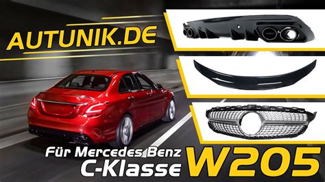 Autunik De Spoiler Diffusor Flaps Grill Auspuff F R Mercedes W