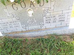 Maggie Jane Johnson Goad Memorial Find A Grave