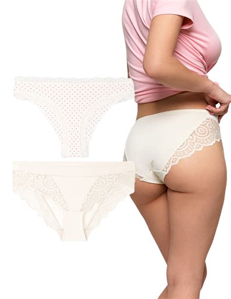 Majtki figi damskie bikini wykończone koronką pak WIELOKOLOROWY sklep Moraj