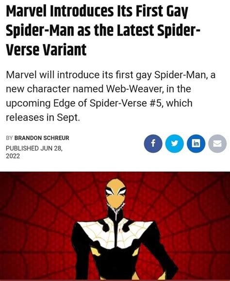 Marvel Introduces Its First Gay Spider Man As The Latest Spider Verse