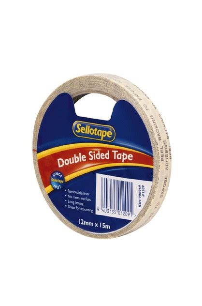 Sellotape Double Sided Tape 12mm X 15m Single Clear Sellotape Online