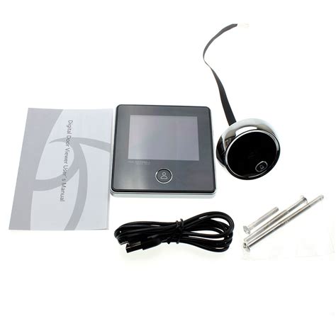 Видеоглазок для входной двери с монитором и звонком PST SFDD2 купить по ...