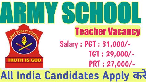 Army School Vacancy 2022 Awes Recruitment 2022 Teacher Vacancy 2022