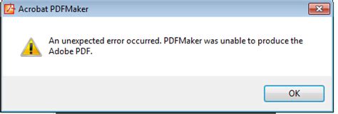 Error: "Missing PDFMaker files" when trying to cre... - Adobe Product ...