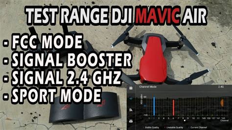 Test Range Dji Mavic Air Fcc Mode With Signal Booster Youtube