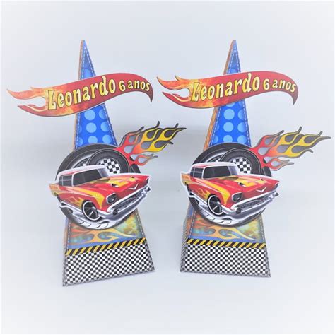 Caixa Cone Hot Wheels No Elo Beth Personaliza Es Papelaria Personalizada F E
