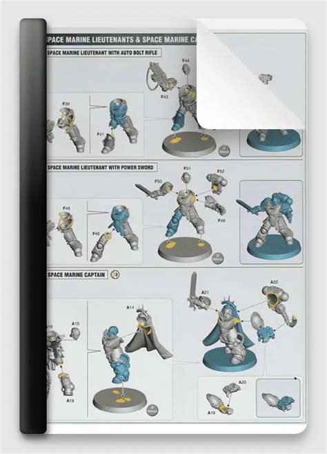 Space Marine Ancient Lieutenants And Captain Instructions Free