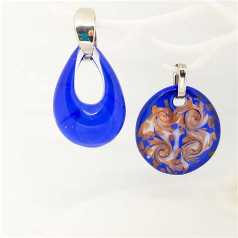 подвески голубые муранское стекло | Washer necklace, Jewelry, Necklace