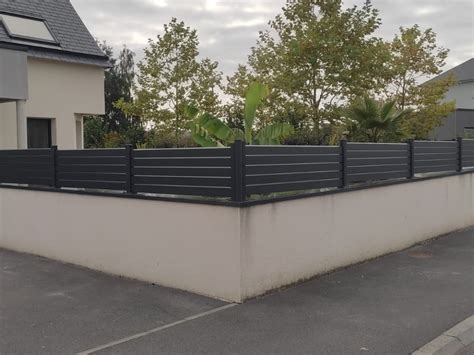 Cl Ture Aluminium Sur Muret