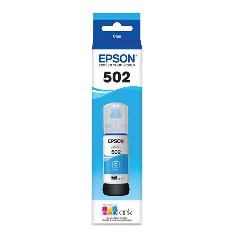 Epson Ecotank Cyan Auto Stop Ink Bottle Walmart