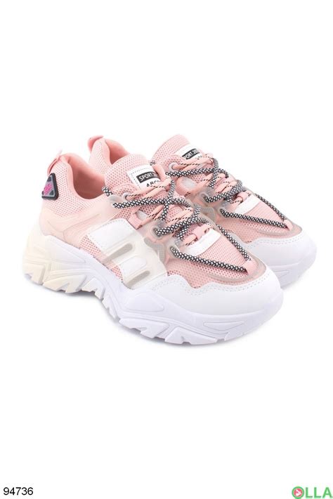 Женские розово-белые кроссовки И-2021-3 - купить недорого в интернет ...