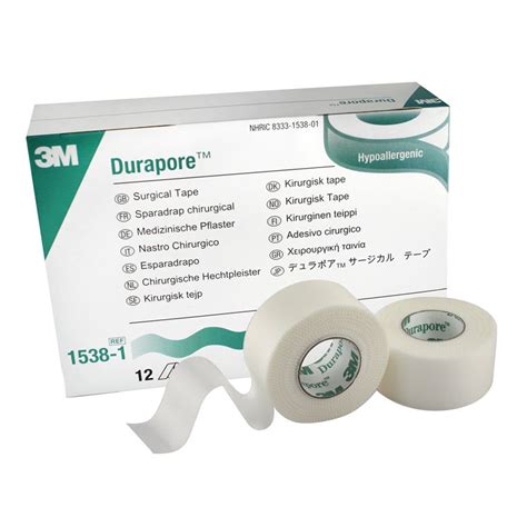 3M Durapore Tape, 1" x 10 yds, 12 rolls / box