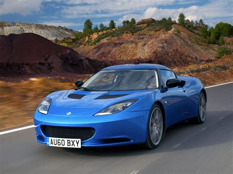 Картинка Lotus Evora синий на дороге машина
