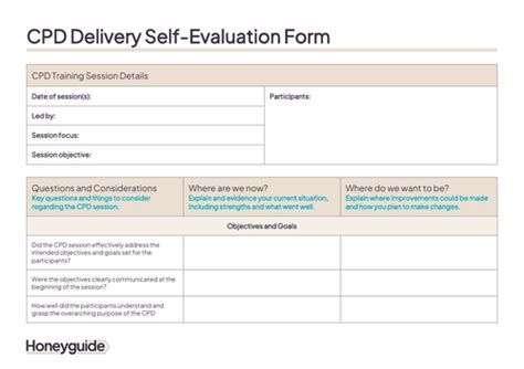 Cpd Evaluation Forms Teaching Resources