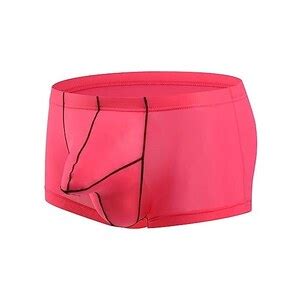 Cewifo Perizoma Uomo Sexy Hot Trasparente Mutande Uomo Boxer Mutande Boxer Uomo Slip Vita Alta