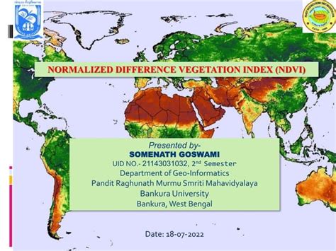 Normalized Difference Vegetation Index Ndvi Ppt