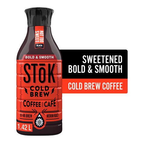 Stok Cold Brew Coffee, Black, Lightly Sweetened, 1.42 L - Walmart.ca