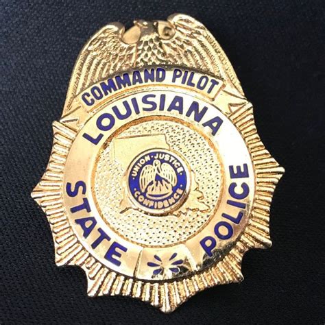 Command Pilot, Louisiana State Police | Police badge, Fire badge, Police