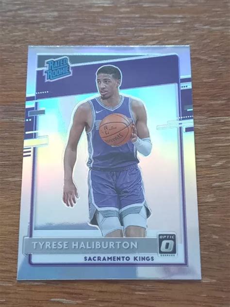 TYRESE HALIBURTON 2020 21 Panini Donruss Optic Rated Rookie Silver Holo