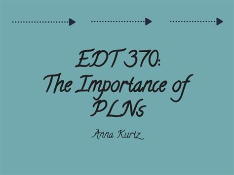 Book Creator Edt 370 The Importance Of Plns