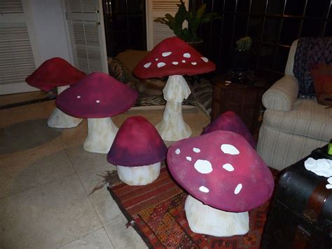 The Fabric Giant Mushrooms For Alice In Wonderland These Were Built On